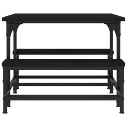Berkfield Home Decorative Coffee Table Black 100x50.5x40 cm Engineered Wood - thumbnail 5