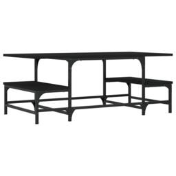 Berkfield Home Decorative Coffee Table Black 100x50.5x40 cm Engineered Wood - thumbnail 6