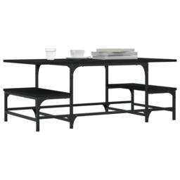 Berkfield Home Decorative Coffee Table Black 100x50.5x40 cm Engineered Wood - thumbnail 1