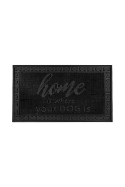 JVL Fauna Home Scraper Rubber Pin Doormat 40x70cm in Black - Size: 40 cm x 70 cm - image 1