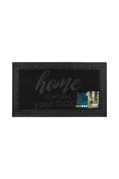 JVL Fauna Home Scraper Rubber Pin Doormat 40x70cm in Black - Size: 40 cm x 70 cm - thumbnail 6
