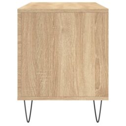 Berkfield Home Record Cabinet Sonoma Oak 100x38x48 cm Engineered Wood in Brown - Size: 100 x 38 x 48 cm - thumbnail 5