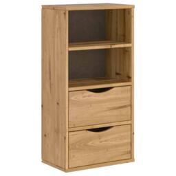 Berkfield Home 5 Piece TV Units with Storage ODDA Solid Wood Pine in Brown - thumbnail 8