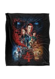Stranger Things Creel House Season Four Officially Licensed Silky Touch Super Soft Throw Blanket 152 x 127 cm in White - thumbnail 1