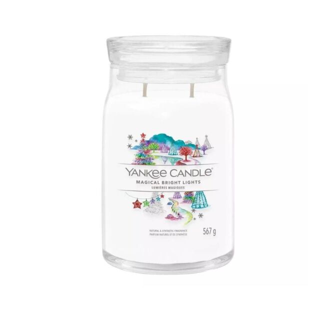 YANKEE CANDLE Signature Magical Bright Lights Large Jar White 567g - image 1