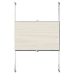 Berkfield Home Plisse Blind 110x125cm Creme in Cream - Size: 110x125 cm - thumbnail 4
