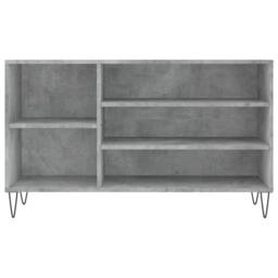 Berkfield Home Shoe Cabinet Concrete Grey 102x36x60 cm Engineered Wood - Size: 102 x 36 x 60 cm - thumbnail 4