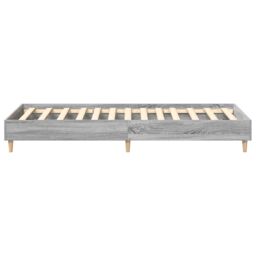 Berkfield Home Bed Frame No Mattress Grey Sonoma 75x190 cm Small Single Engineered Wood - thumbnail 6