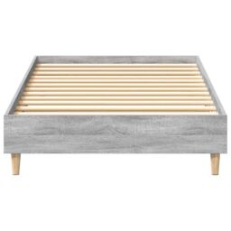 Berkfield Home Bed Frame No Mattress Grey Sonoma 75x190 cm Small Single Engineered Wood - thumbnail 5