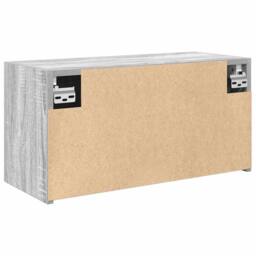 Berkfield Home Decorative Bathroom Wall Cabinet Grey Sonoma 60x25x30 cm Engineer - Size: 60 x 25 x 30 cm - thumbnail 8