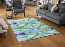 Benjamin Tate Design Ethnic Style Modern Scarf Rug in Natural - Size: Large - thumbnail 2