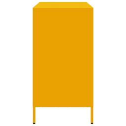 Berkfield Home Sideboard¬†Mustard Yellow 101.5x39x73.5 cm Cold-rolled Steel - thumbnail 6