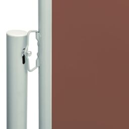 Berkfield Home Patio Retractable Side Awning 200x600 cm Brown - thumbnail 3