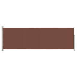 Berkfield Home Patio Retractable Side Awning 200x600 cm Brown - thumbnail 2