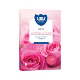 KDMD Set of 6 Scented Tealights - Rose in Pink - thumbnail 1