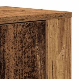 Berkfield Home Highboard Old Wood 80x33x150 cm Engineered Wood in Brown - Size: 80 x 33 x 150 cm - thumbnail 9
