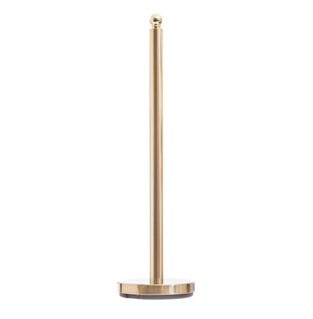 Orsina Stable White Toilet Roll Holder, Elegant Design Toilet Holder, Sturdy Toilet Roll Holder With White Base in Gold - image 1