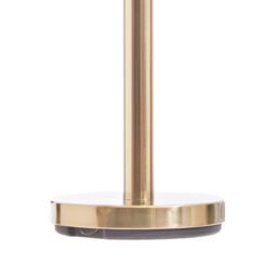 Orsina Stable White Toilet Roll Holder, Elegant Design Toilet Holder, Sturdy Toilet Roll Holder With White Base in Gold - thumbnail 2