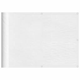 Berkfield Home Balcony Screen White 75x800 cm 100% Polyester Oxford - thumbnail 2