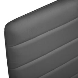 Living and Home Set of 6 Grey PU Leather Armless High Back Dining Chairs - thumbnail 9