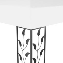 Berkfield Home Gazebo with Double Roof 3x4 m White - thumbnail 5
