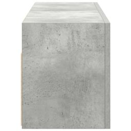 Berkfield Home Bathroom Wall Cabinet Concrete Grey 80x25x30 cm Engineered Wood - Size: 80 x 25 x 30 cm - thumbnail 7