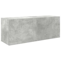 Berkfield Home Bathroom Wall Cabinet Concrete Grey 80x25x30 cm Engineered Wood - Size: 80 x 25 x 30 cm - thumbnail 2