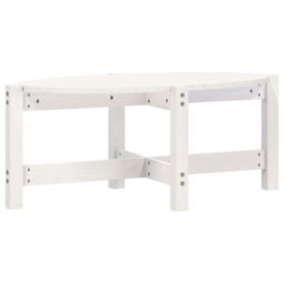 Berkfield Home Coffee Table White 87x48x35 cm Solid Wood Pine - Size: 87 x 48 x 35 cm - thumbnail 2