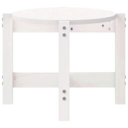 Berkfield Home Coffee Table White 87x48x35 cm Solid Wood Pine - Size: 87 x 48 x 35 cm - thumbnail 6