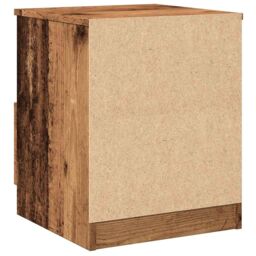Berkfield Home Bedside Cabinet Old Wood 40x40x50 cm Engineered Wood in Brown - Size: 40 x 40 x 50 cm - thumbnail 7