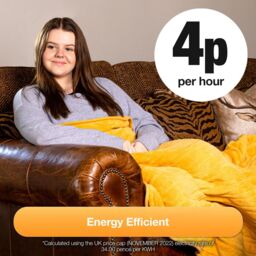 Dreamcatcher Deluxe Electric Throw Heated Double Over Blanket Soft Fleece Timer in Gold - thumbnail 5