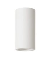 Lucide 'GIPSY' Modern Medium Surface Mounted Plaster Ceiling Spotlight 1xGU10 in White - thumbnail 2