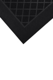 JVL Harlequin Scraper Rubber Pin Doormat 40x60cm in Black - Size: 40 cm x 60 cm - thumbnail 4