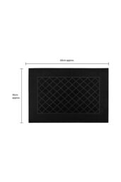 JVL Harlequin Scraper Rubber Pin Doormat 40x60cm in Black - Size: 40 cm x 60 cm - thumbnail 5