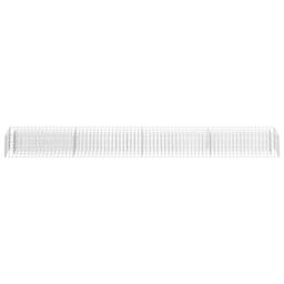 Berkfield Home Durable Gabion Raised Bed Galvanised Steel 360x30x30 cm in Silver - Size: 360 x 30 x 30 cm - thumbnail 4
