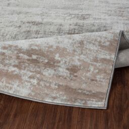 Livabliss Floransa-Abstract Grey Off-White Beige Modern Marble Living Dining Rug - Size: 160 cm x 215 cm - thumbnail 4