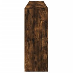 Berkfield Home Sideboard with LED Lights Smoked Oak 181.5x37x100 cm in Brown - thumbnail 7