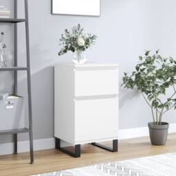 Berkfield Home Sideboard White 40x35x70 cm Engineered Wood - Size: 40 x 35 x 70 cm - thumbnail 2