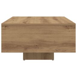 Berkfield Home Coffee Table with LED Lights Artisan Oak 85x55x31 cm in Brown - Size: 85 x 55 x 31 cm - thumbnail 7