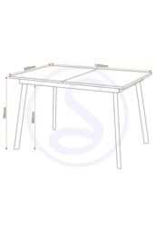 Seconique Avery Extending Dining Table in Light Grey - thumbnail 5