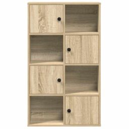 Berkfield Home Bookcase Sonoma Oak 60x24x101.5 cm Engineered Wood in Brown - thumbnail 4