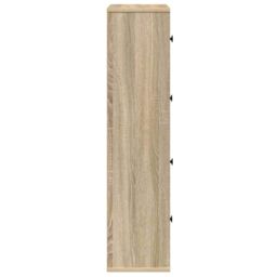 Berkfield Home Bookcase Sonoma Oak 60x24x101.5 cm Engineered Wood in Brown - thumbnail 6