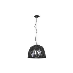 Netlighting Facette Dome Ceiling Pendant E27 Gloss Black Polished Chrome
