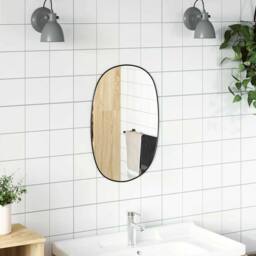 Berkfield Home Wall Mirror Black 60x40 cm - thumbnail 3