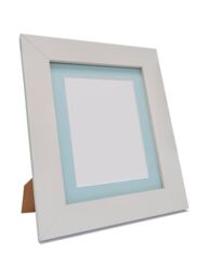 Frames & Mirrors 4U Metro White Frame with Blue Mount for Image Size 8 x 6 Inch - thumbnail 5