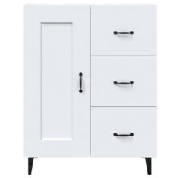 Berkfield Home Sideboard White 69.5x34x90 cm Engineered Wood - thumbnail 7