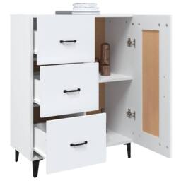 Berkfield Home Sideboard White 69.5x34x90 cm Engineered Wood - thumbnail 5