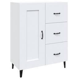 Berkfield Home Sideboard White 69.5x34x90 cm Engineered Wood - thumbnail 3