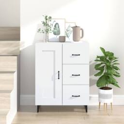 Berkfield Home Sideboard White 69.5x34x90 cm Engineered Wood - thumbnail 2