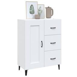 Berkfield Home Sideboard White 69.5x34x90 cm Engineered Wood - thumbnail 4